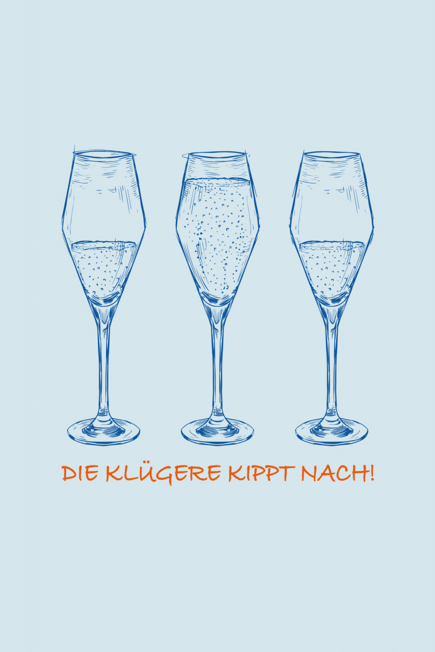 Derbe Hoodie Die Klügere Damen Hellblau