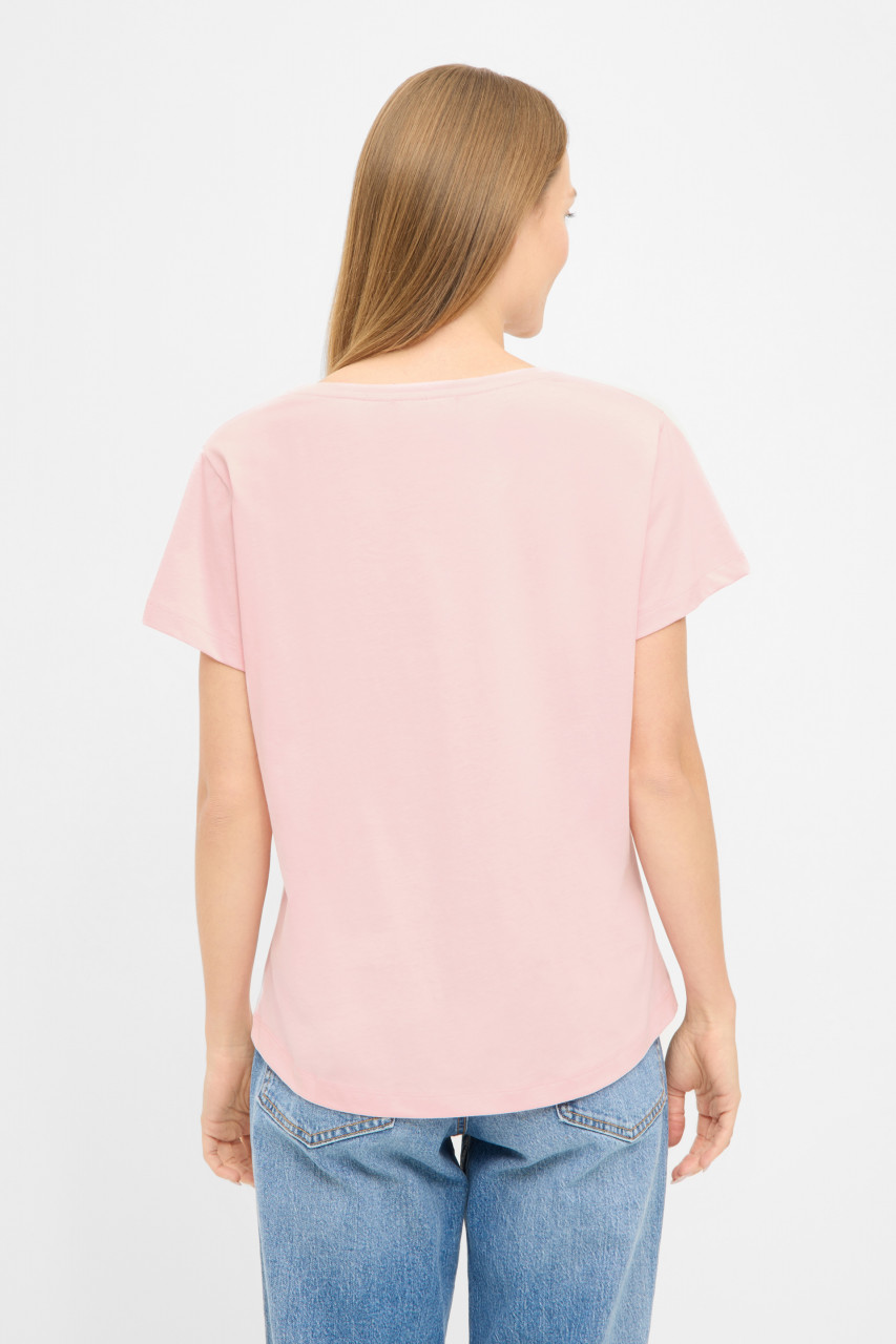 Derbe T-Shirt Die Klügere Damen Rosa GOTS Organic