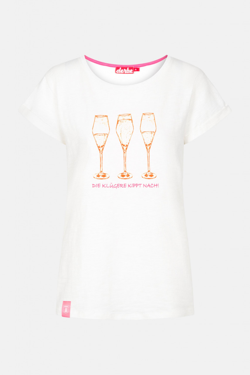 Derbe Die Klügere Damen T-Shirt Off White Weiß