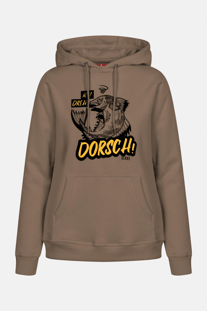 Derbe Dorsch Damen Hoody Otter Braun Ich dreh Dorsch