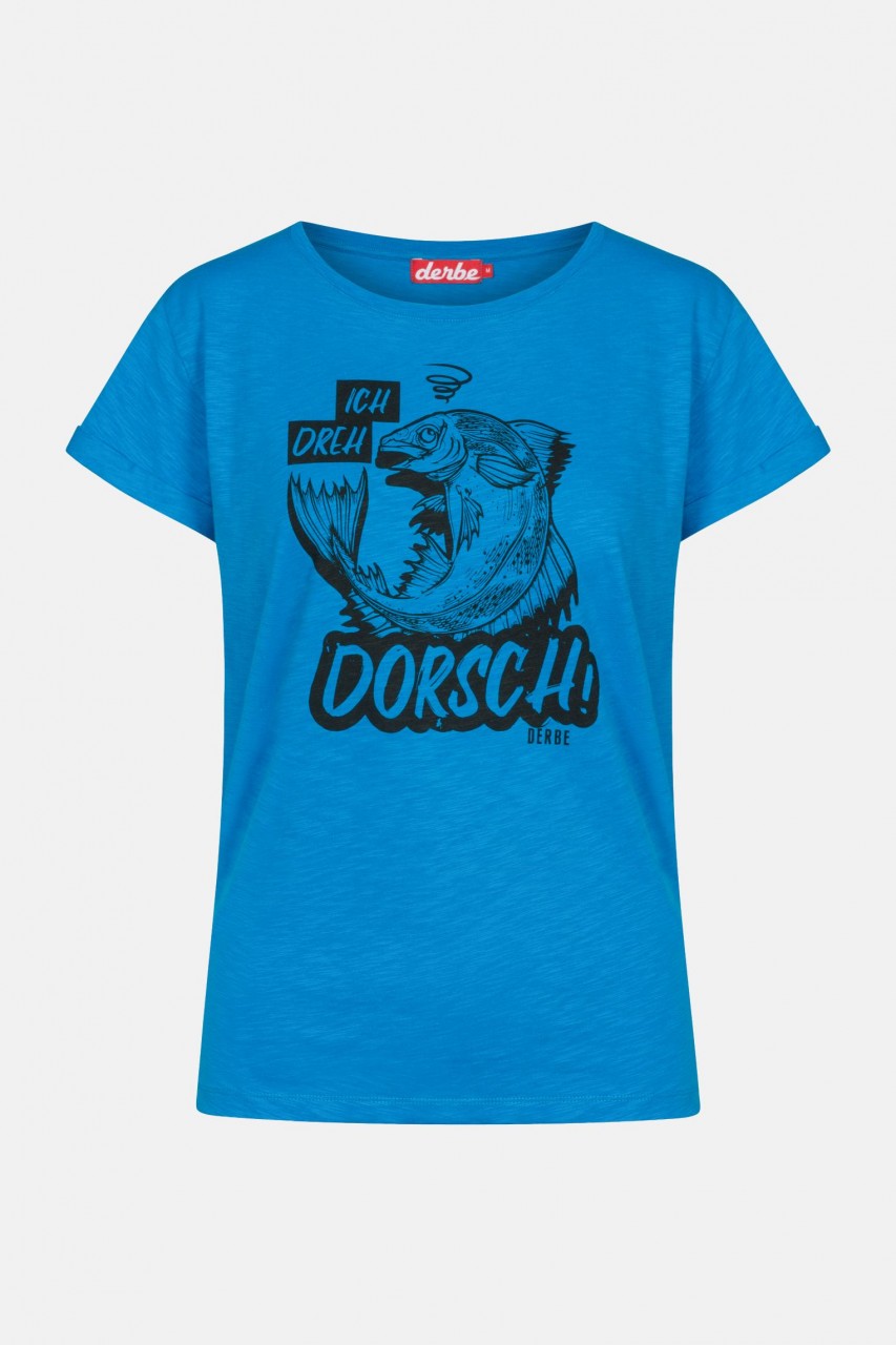 Derbe Dorsch Damen T-Shirt Swedish Blue Blau