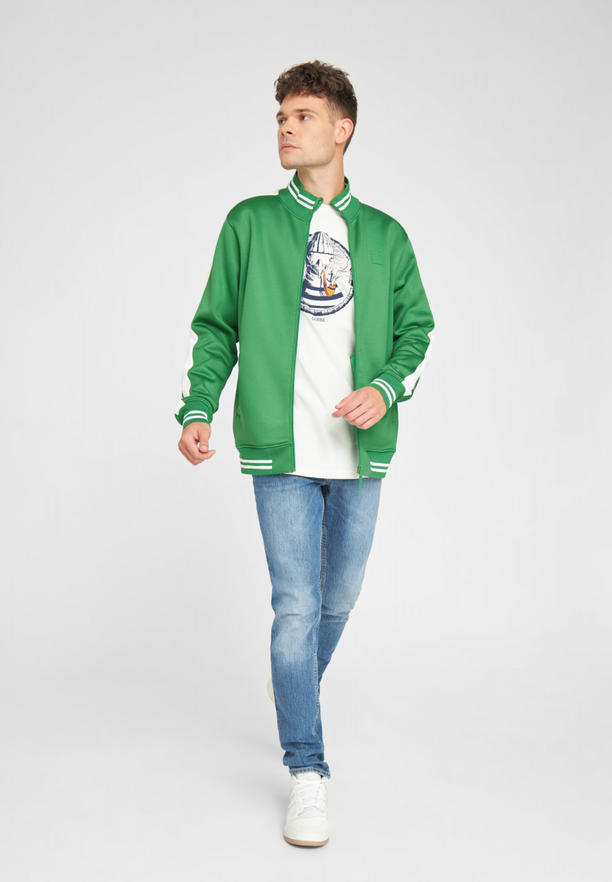 Derbe Trainer DRB Herren Grün Sweatjacke