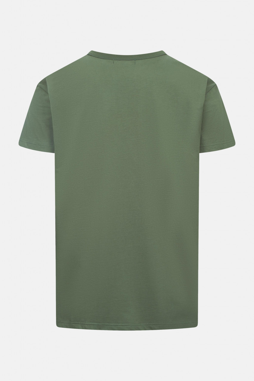 Derbe T-Shirt Drölf Herren Oliv Grün GOTS Organic
