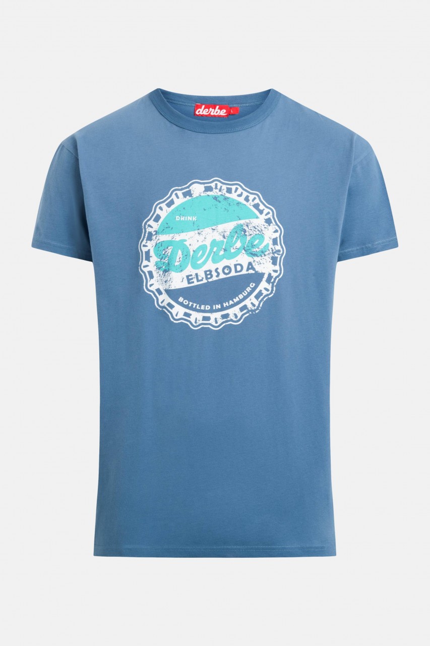Derbe Elbsoda Herren T-Shirt Bijou Blue Blau