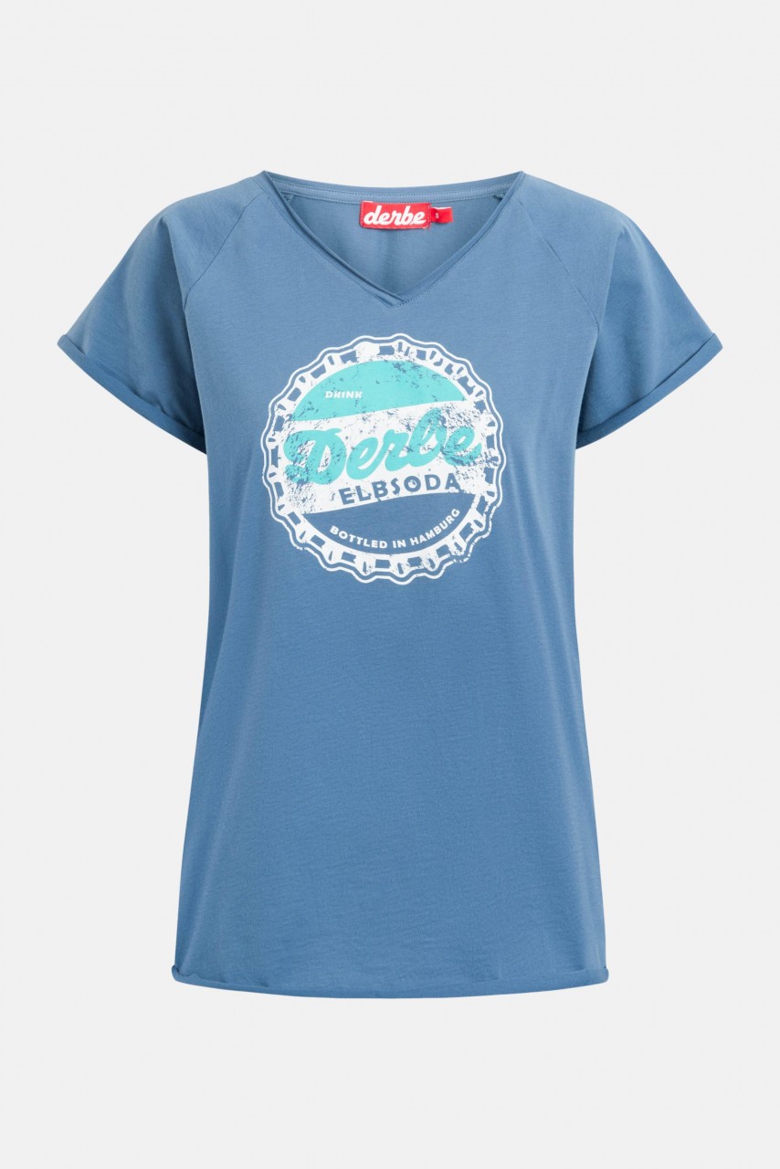 Derbe Elbsoda Damen T-Shirt Bijou Blue Blau