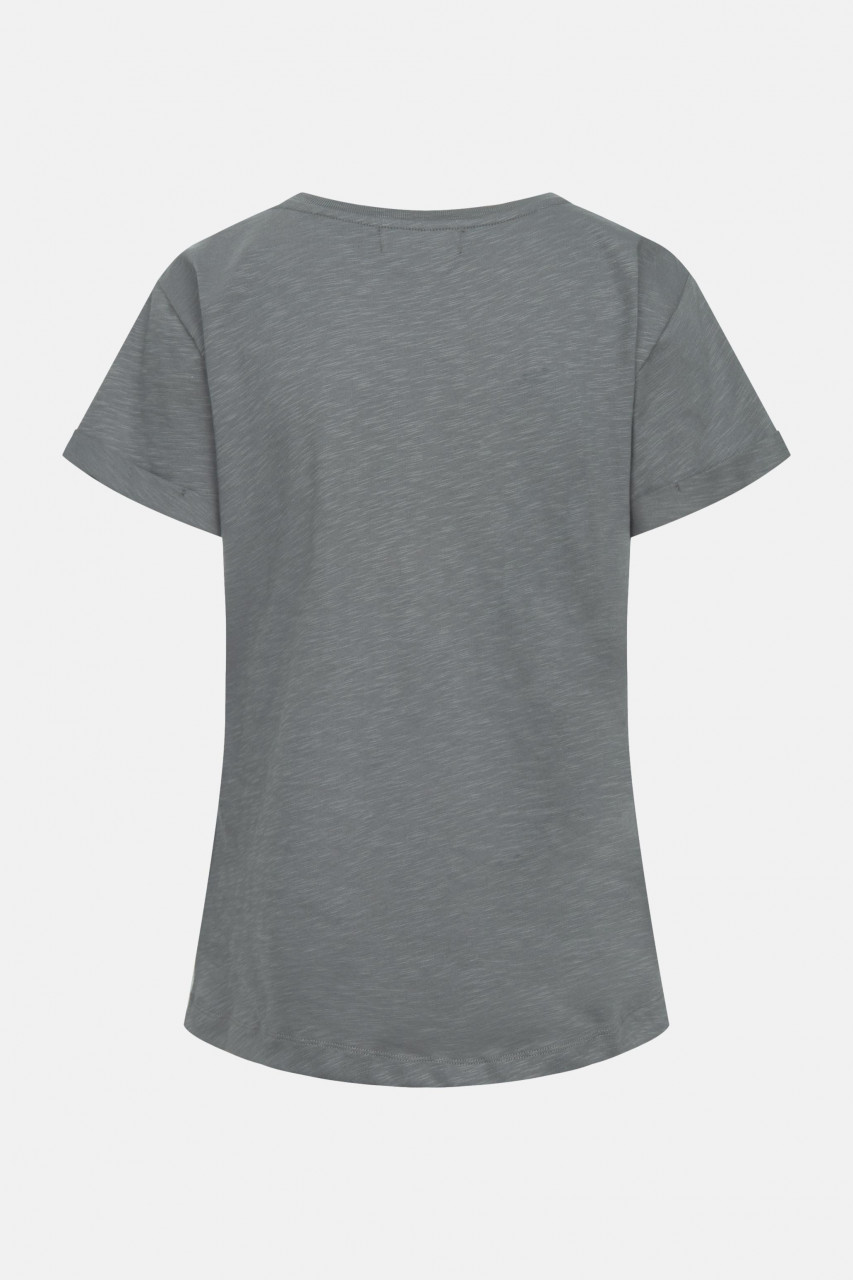 Derbe T-Shirt Esel Moin Damen Grau