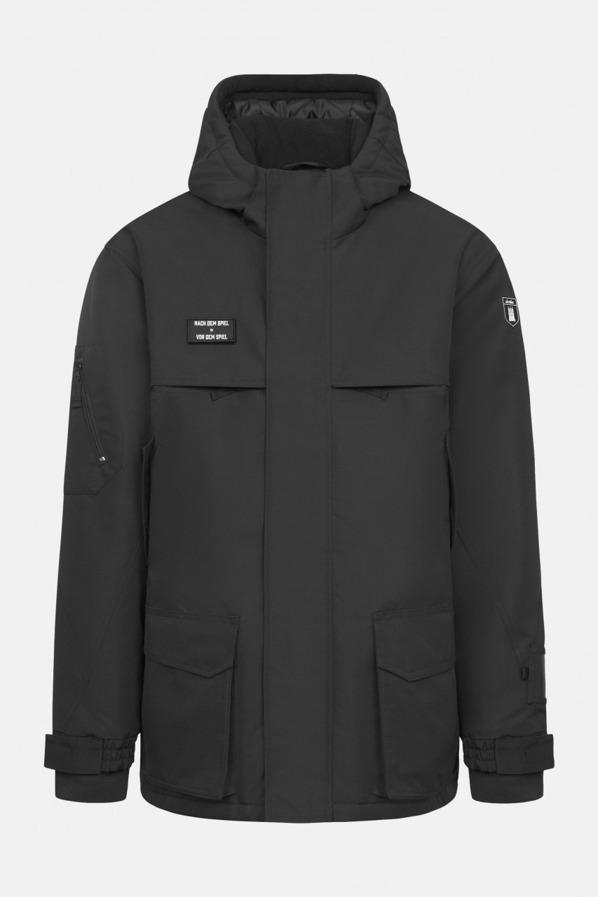 Derbe Winterjacke Fanholm Herren Schwarz Fan Funktion