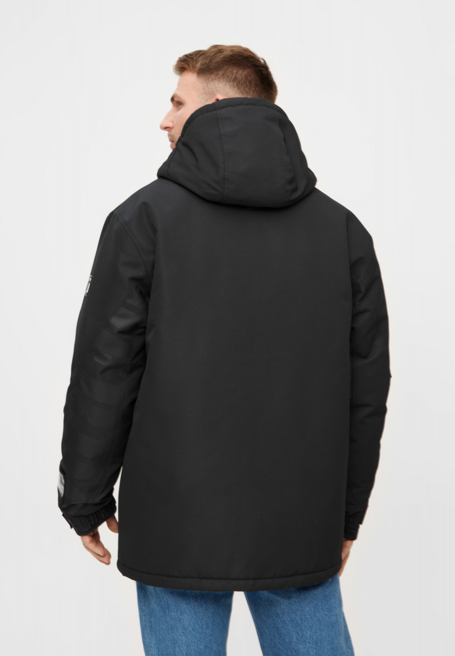 Derbe Winterjacke Fanholm Herren Schwarz Fan Funktion