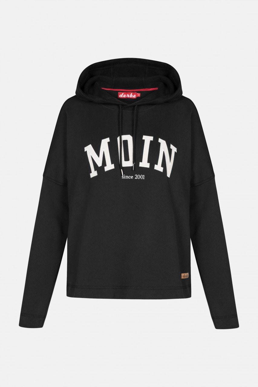 Derbe Favorite Hoody Moin Damen Kapuzenpullover Schwarz
