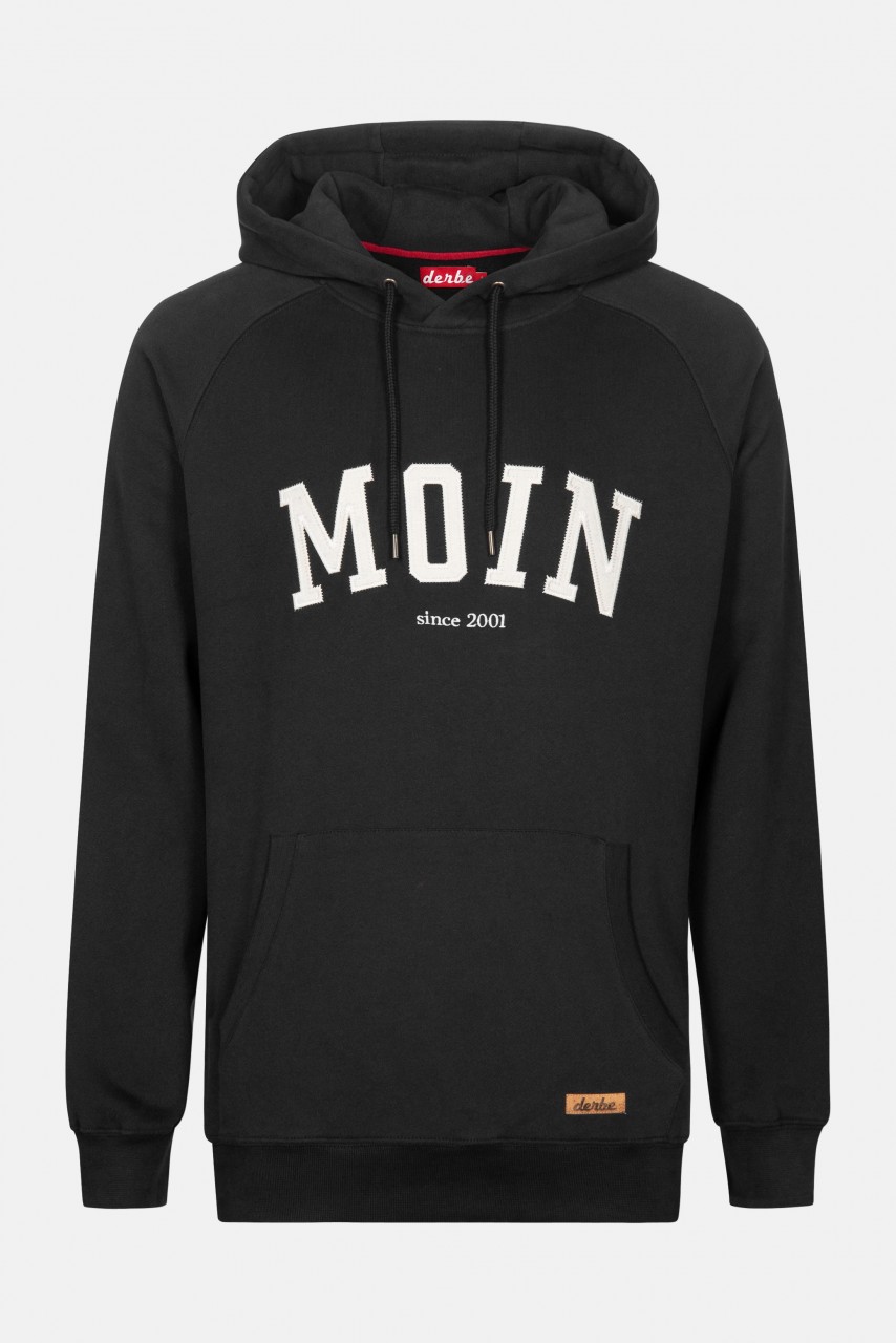 Derbe Favorite Hoody Moin Herren Kapuzenpullover Schwarz