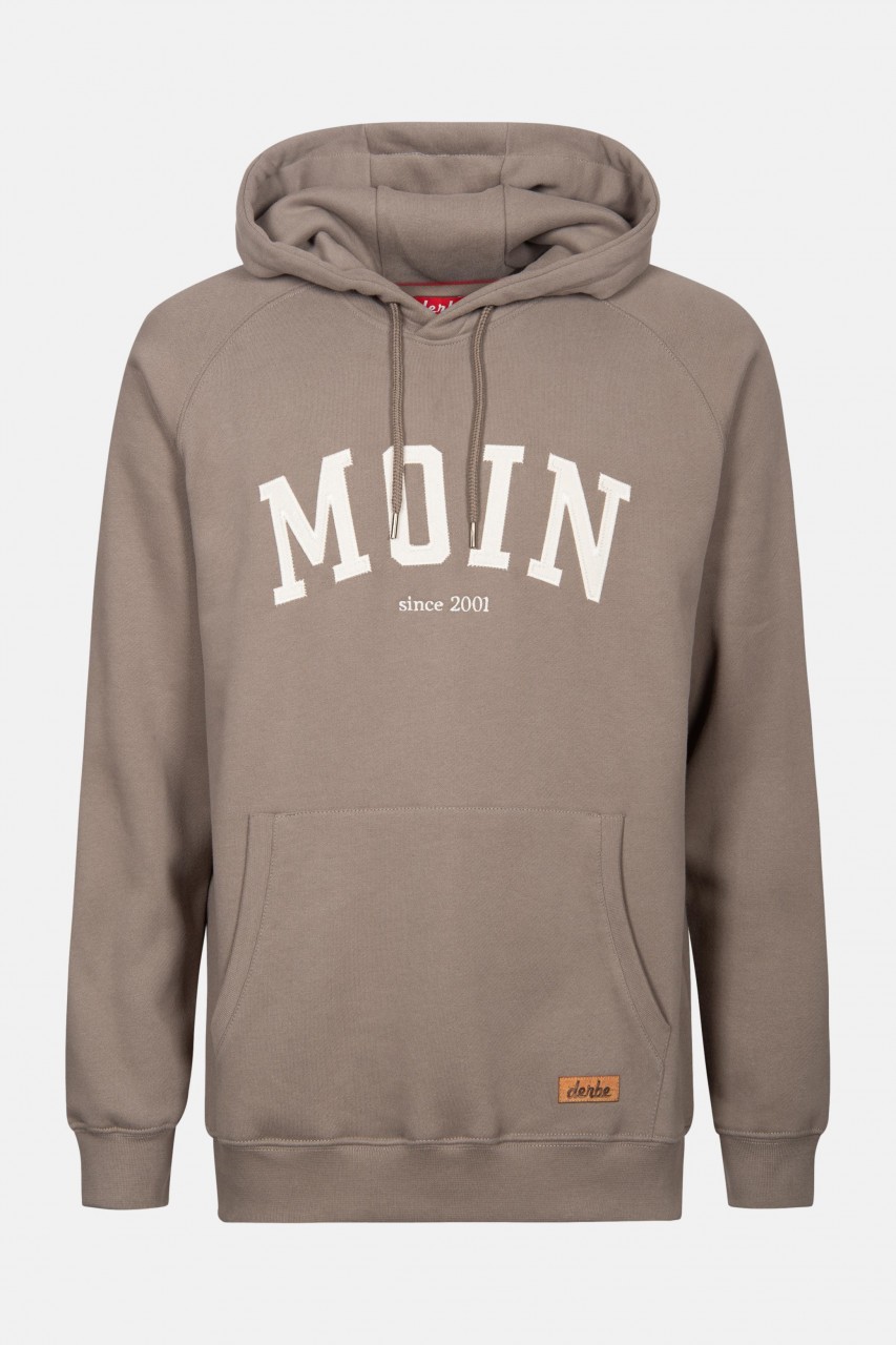 Derbe Favorite Hoody Boys Herren Kapuzenpullover Brindle Braun Moin