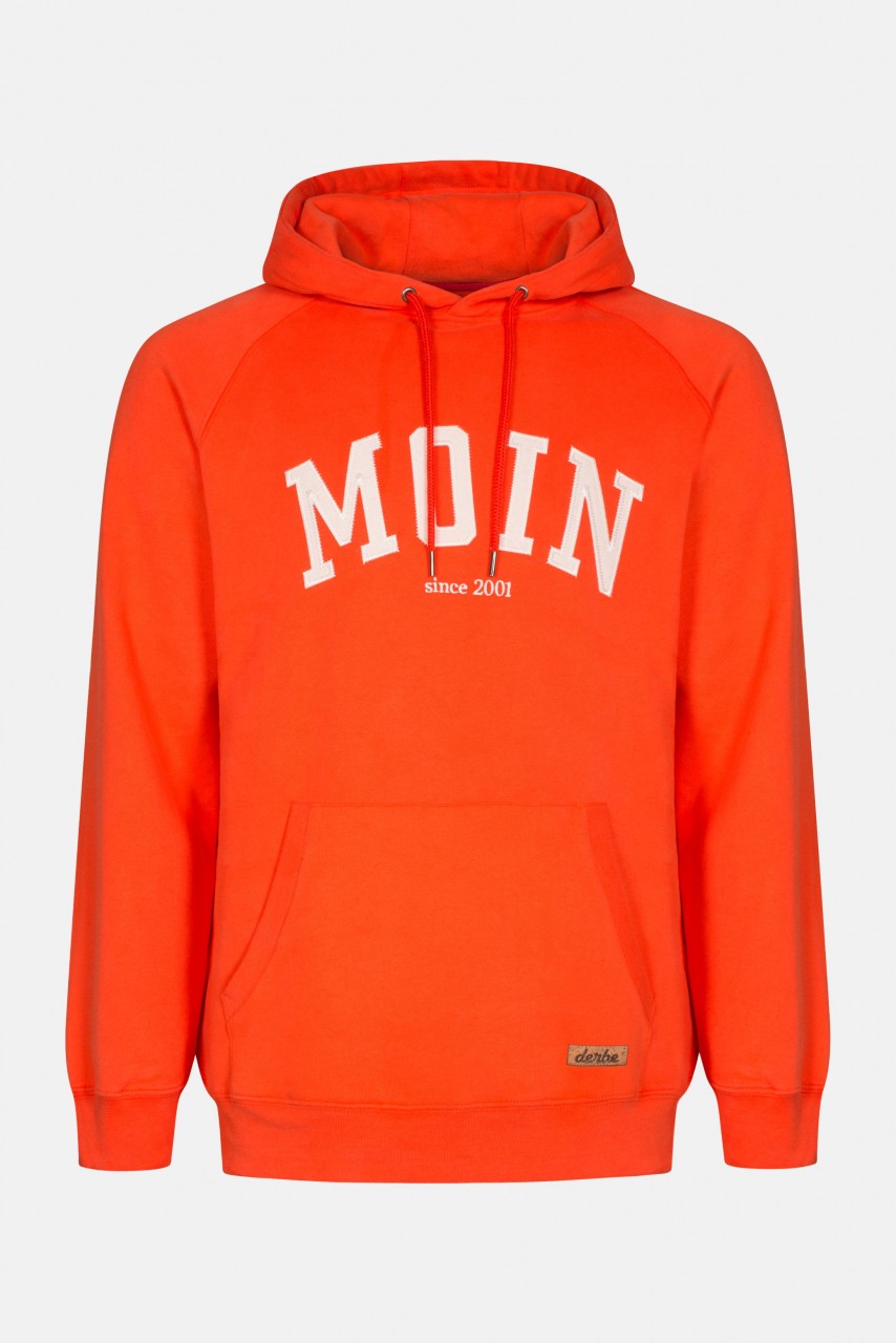 Derbe Favorite Hoody Boys Cherry Tomato Kapuzenpullover Rot Orange Moin