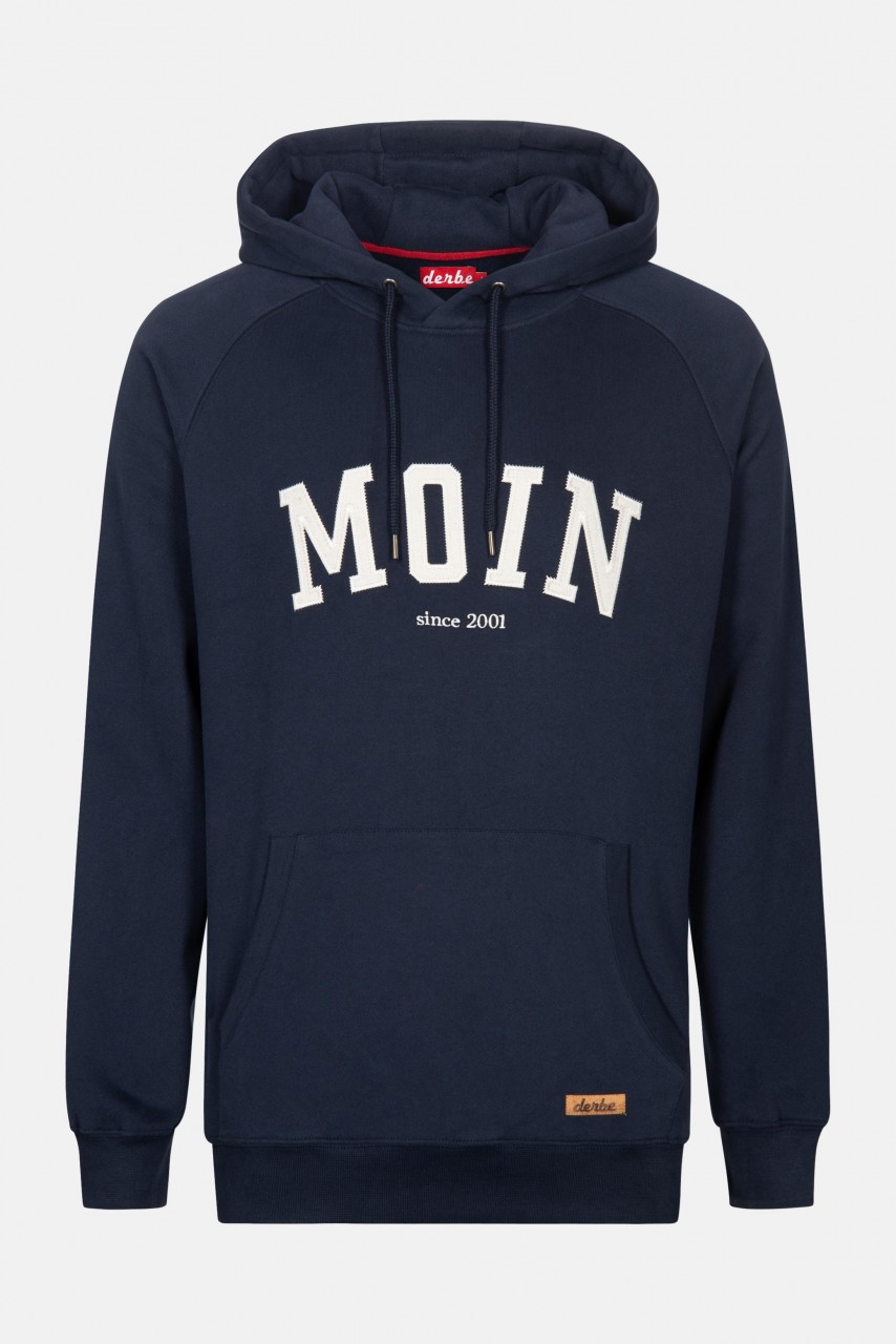 Derbe Favorite Hoody Boys Herren Kapuzenpullover Dunkelblau Moin