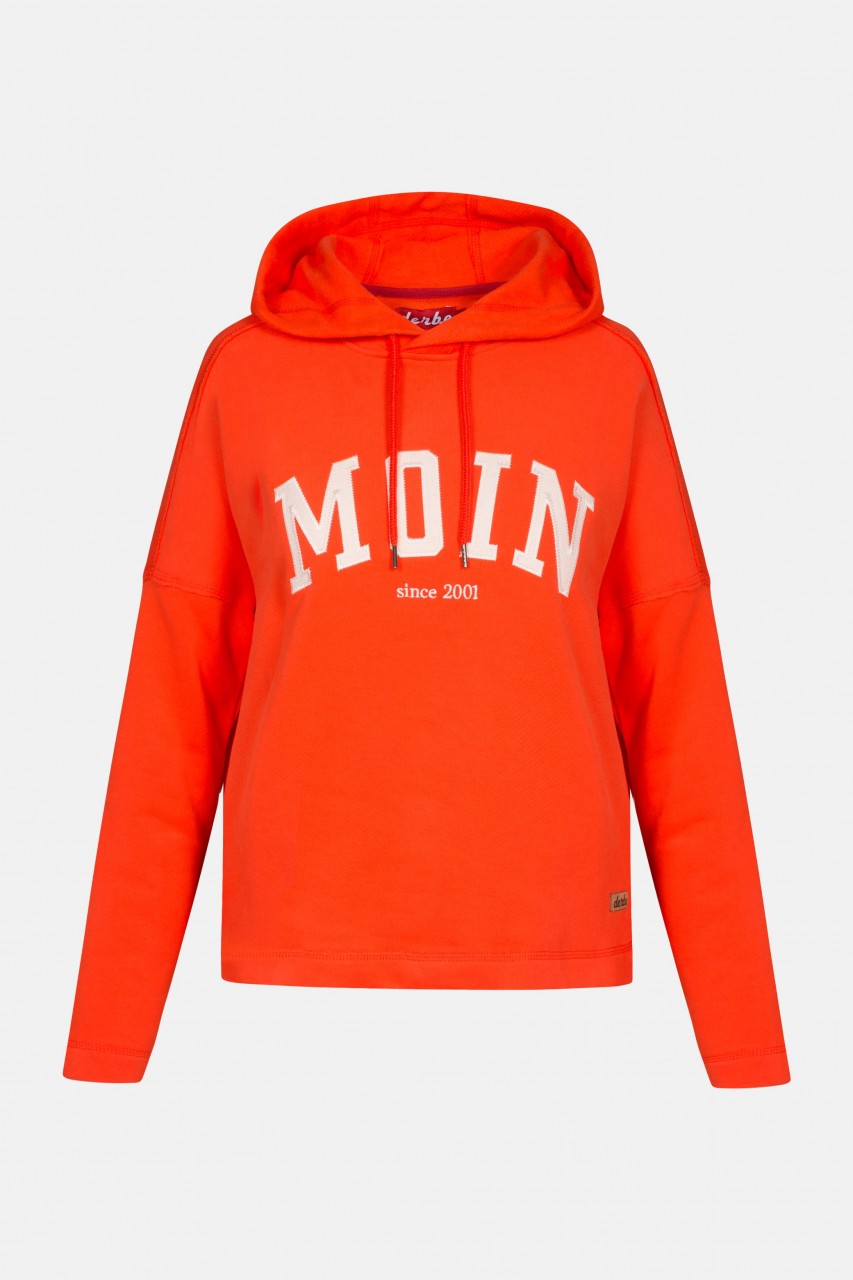 Derbe Favorite Hoody Damen Kapuzenpullover Rot Orange