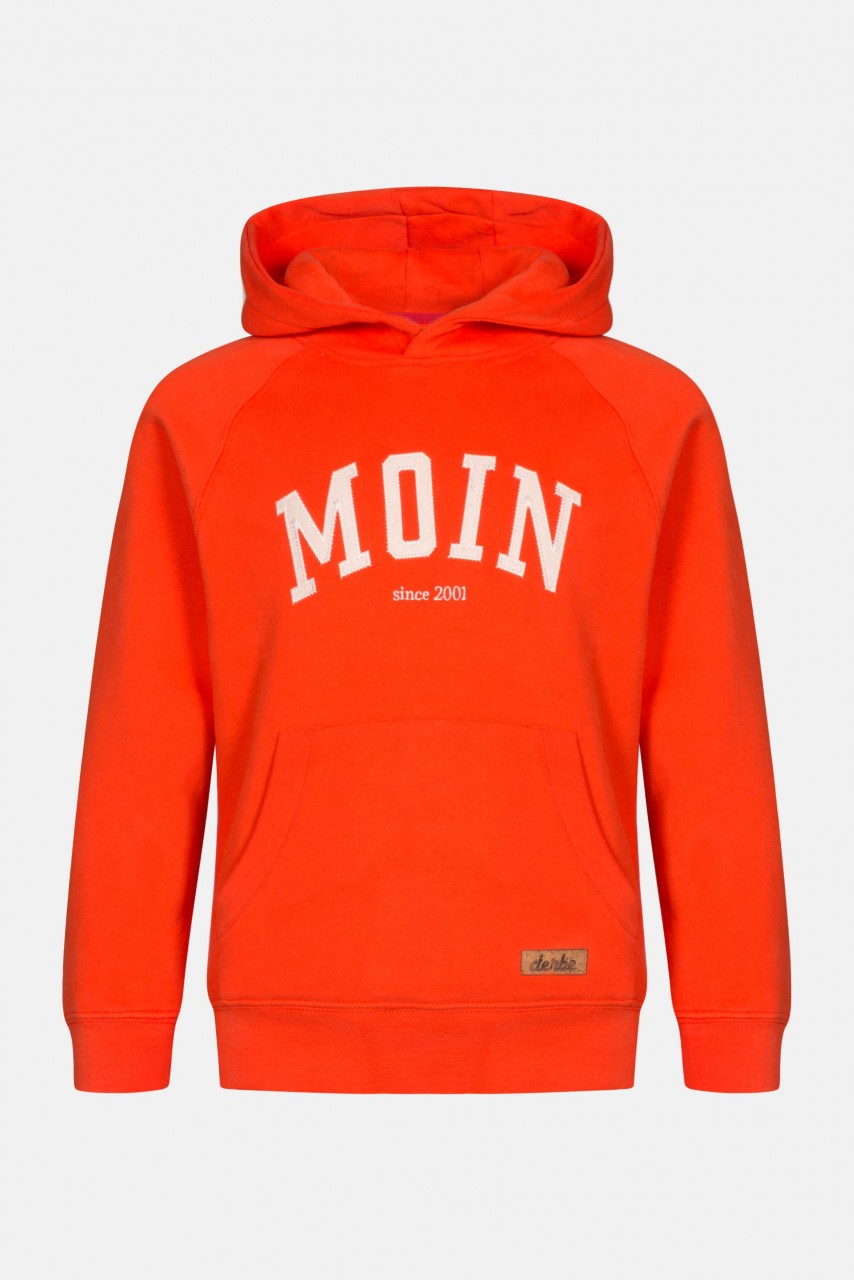 Derbe Kinder Favorite Hoody Kids Kapuzenpullover Rot Orange