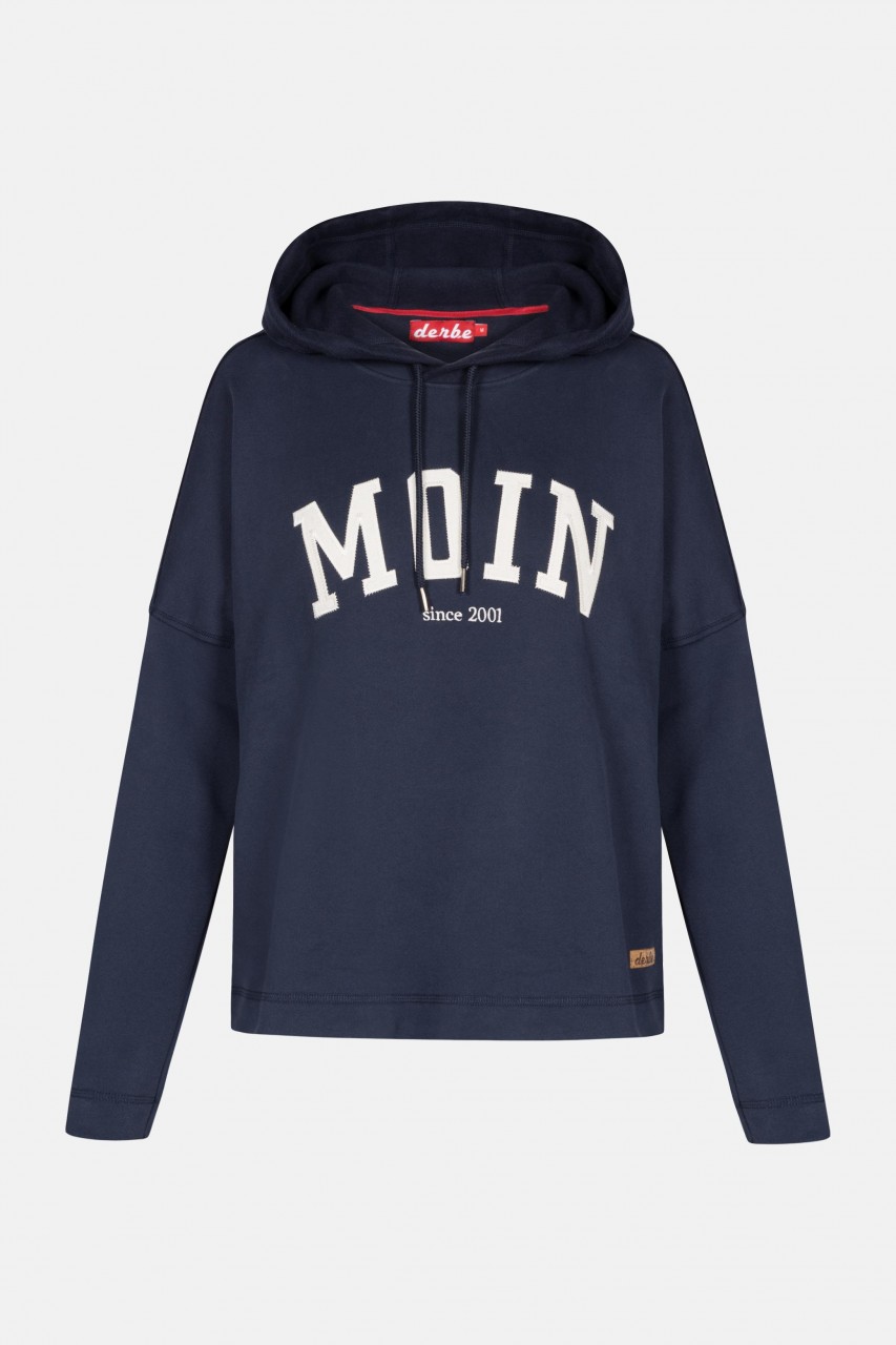 Derbe Favorite Hoody Damen Kapuzenpullover Dunkelblau Moin