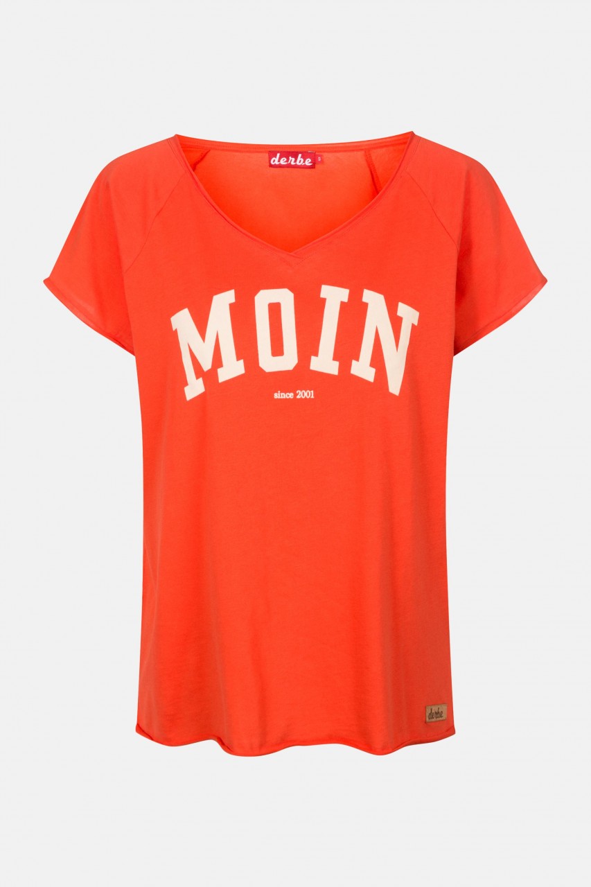 Derbe Moin T-Shirt Favorite Damen Rot-Orange