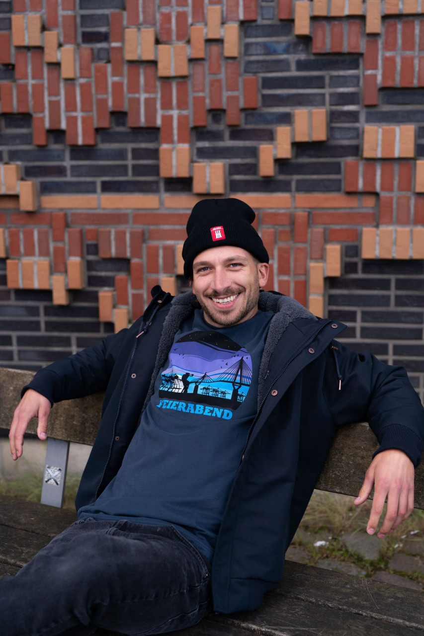 Derbe Hoodie FeierNacht Herren Dunkelblau