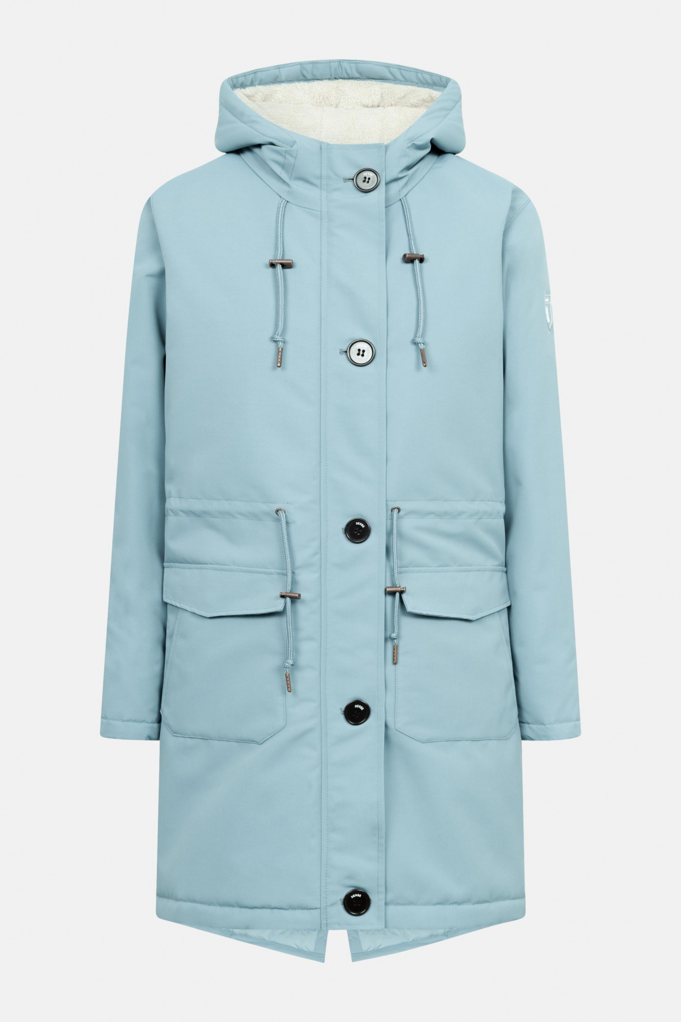 Derbe Winterjacke Friese Festholm Damen Hellblau Türkis