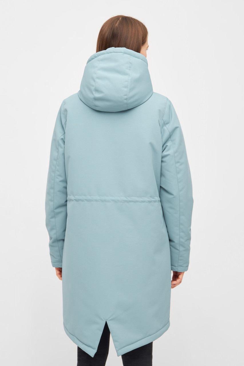 Derbe Winterjacke Friese Festholm Damen Hellblau Türkis