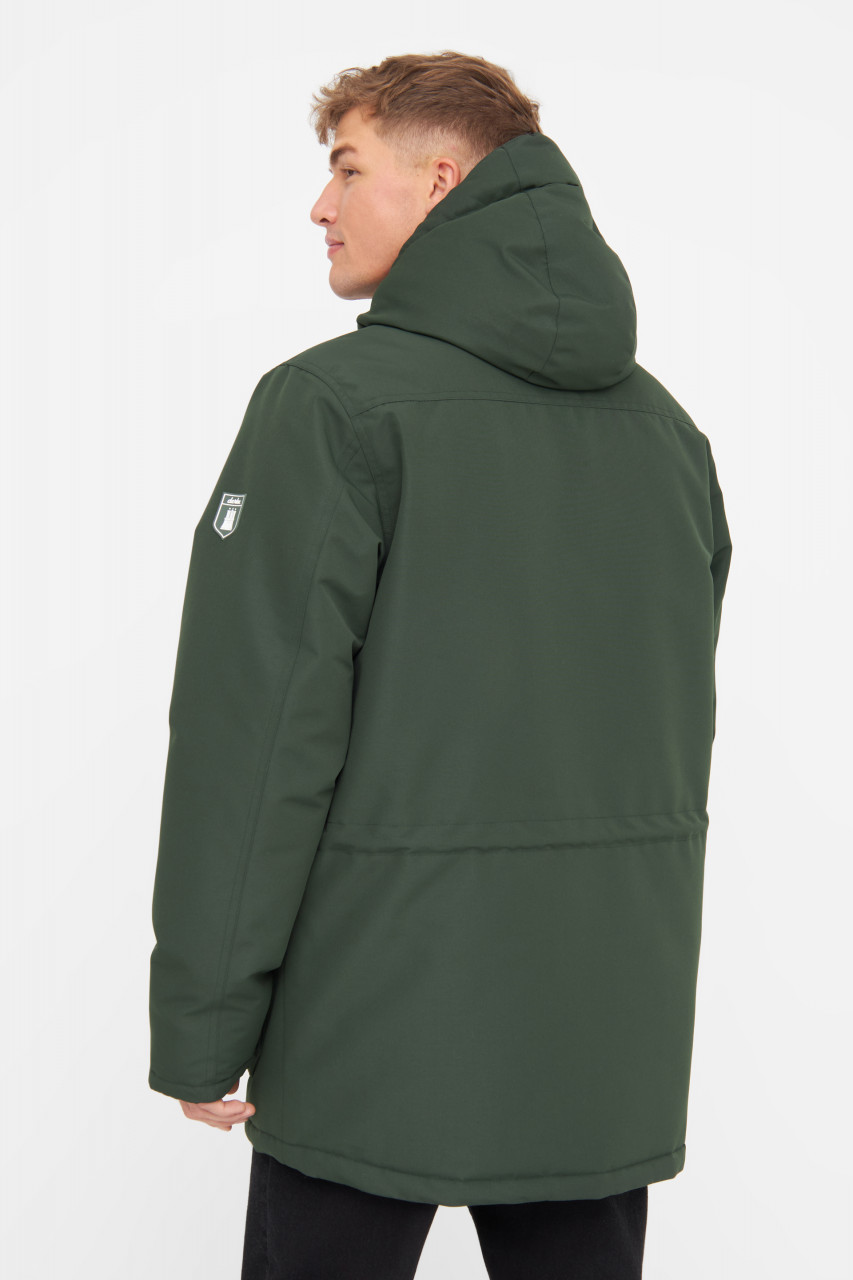Derbe Winterjacke Festholm Herren Dunkelgrün