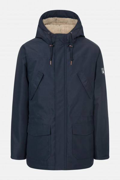 Derbe Festholm Herren Winterjacke Blau Beige