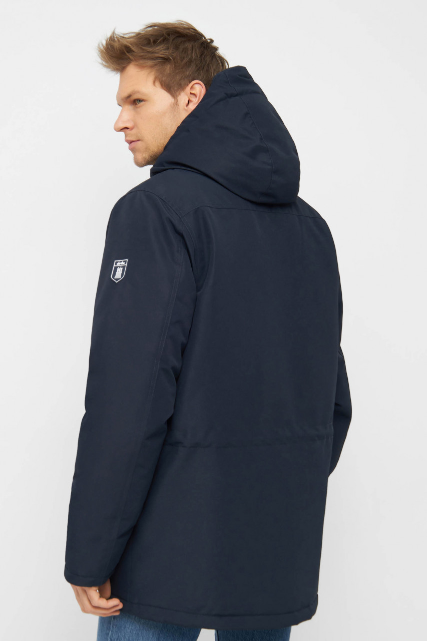 Derbe Festholm Herren Winterjacke Blau Beige