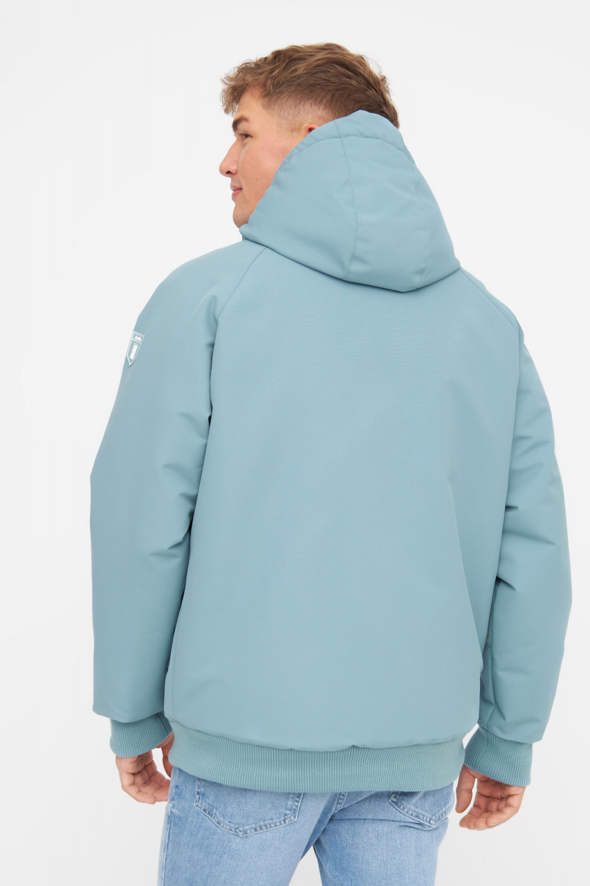 Derbe Winterjacke Festholm Short Herren Hellblau Türkis