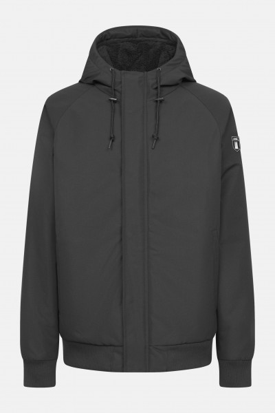 Derbe Winterjacke Festholm Short Herren Schwarz Warm Gefüttert