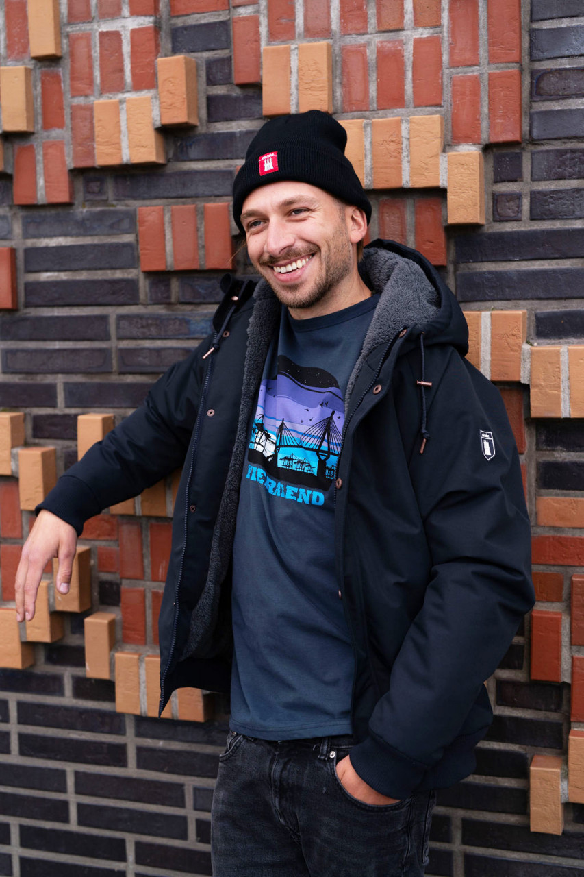 Derbe Winterjacke Festholm Short Herren Dunkelblau