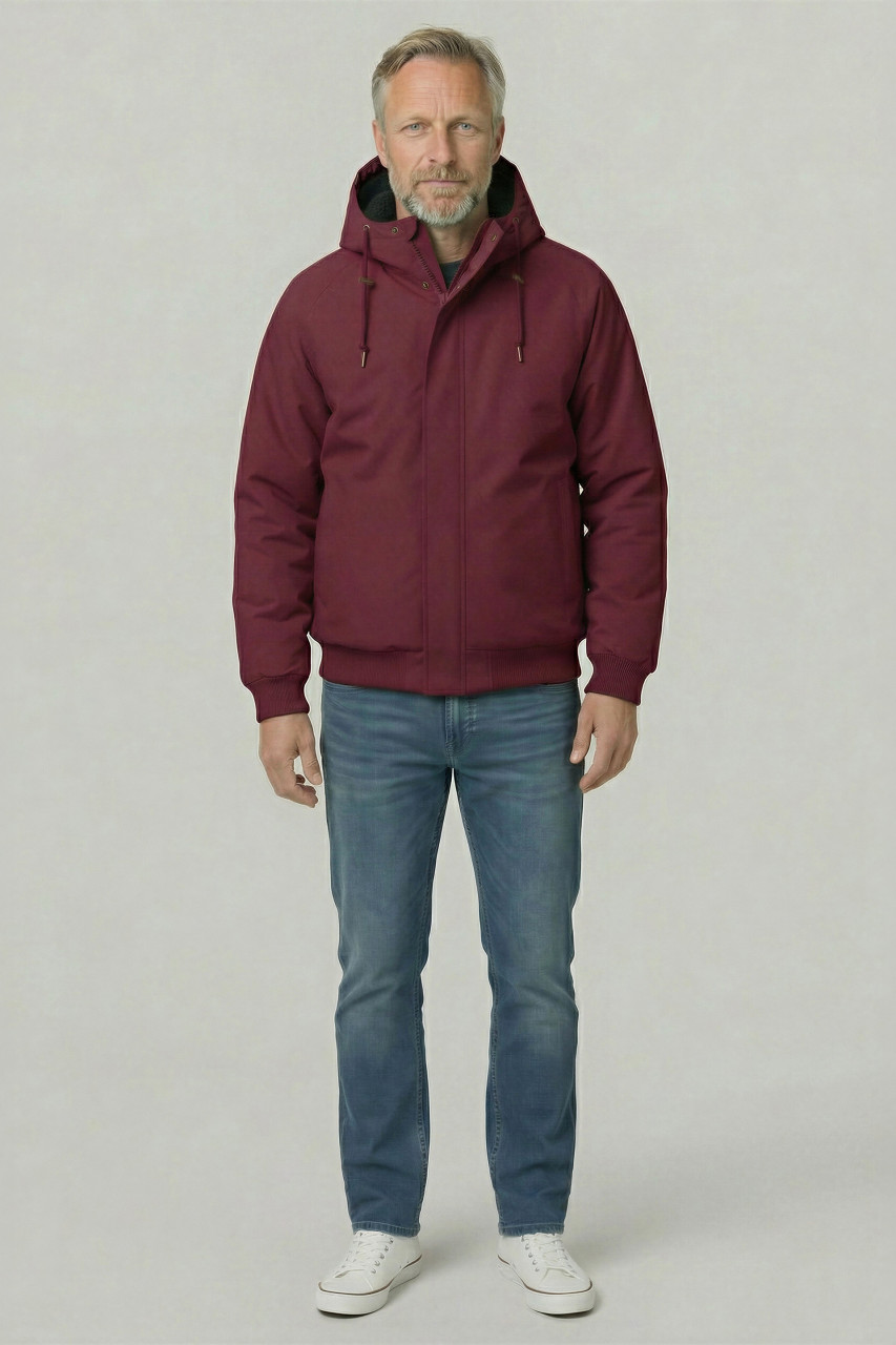 Derbe Winterjacke Festholm Short Herren Rot
