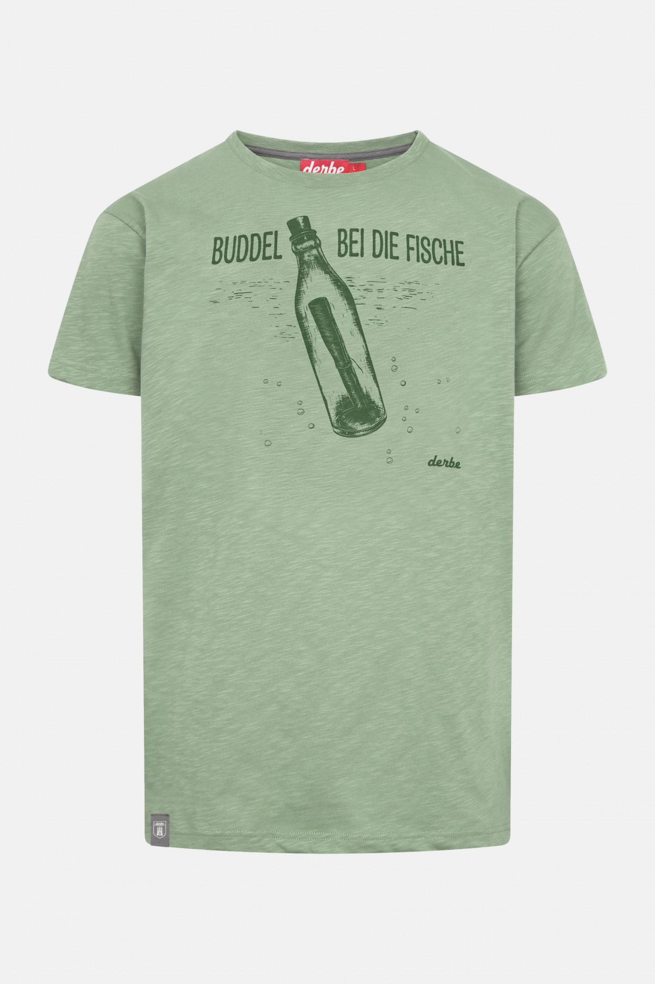 Derbe T-Shirt Fischbuddel Herren Grün