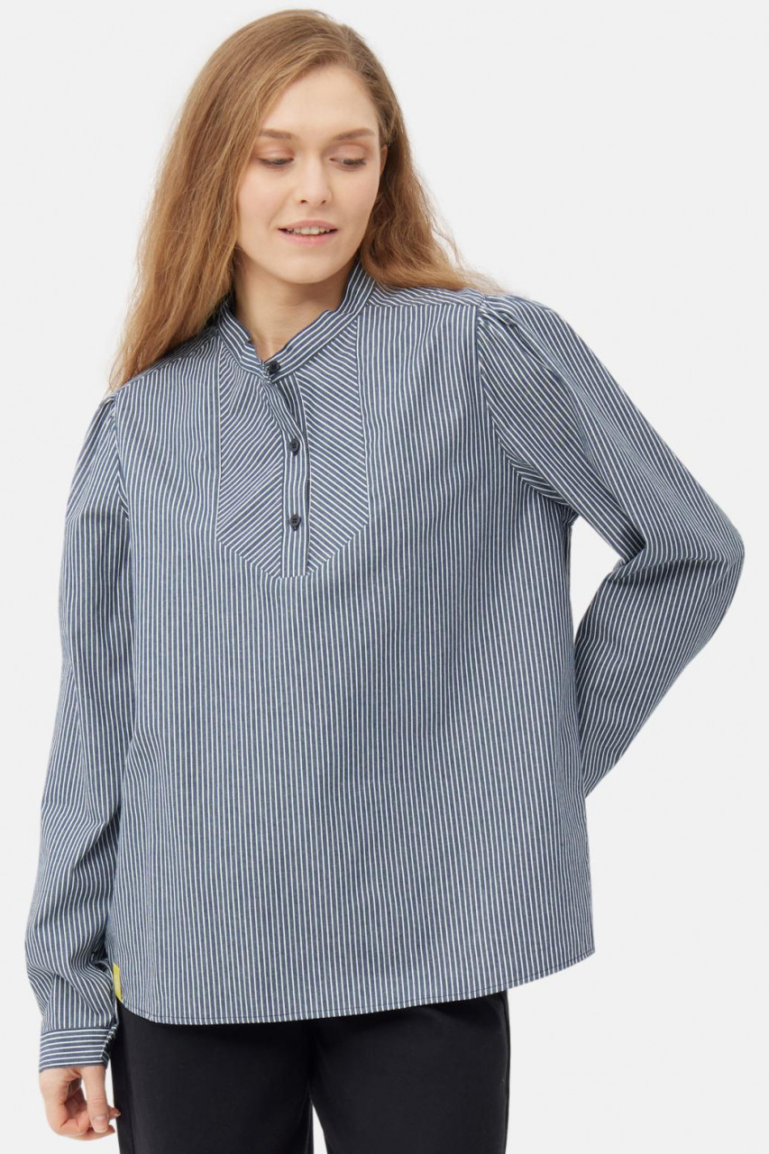 Derbe Fishers Bluse Damen Weiß Blau