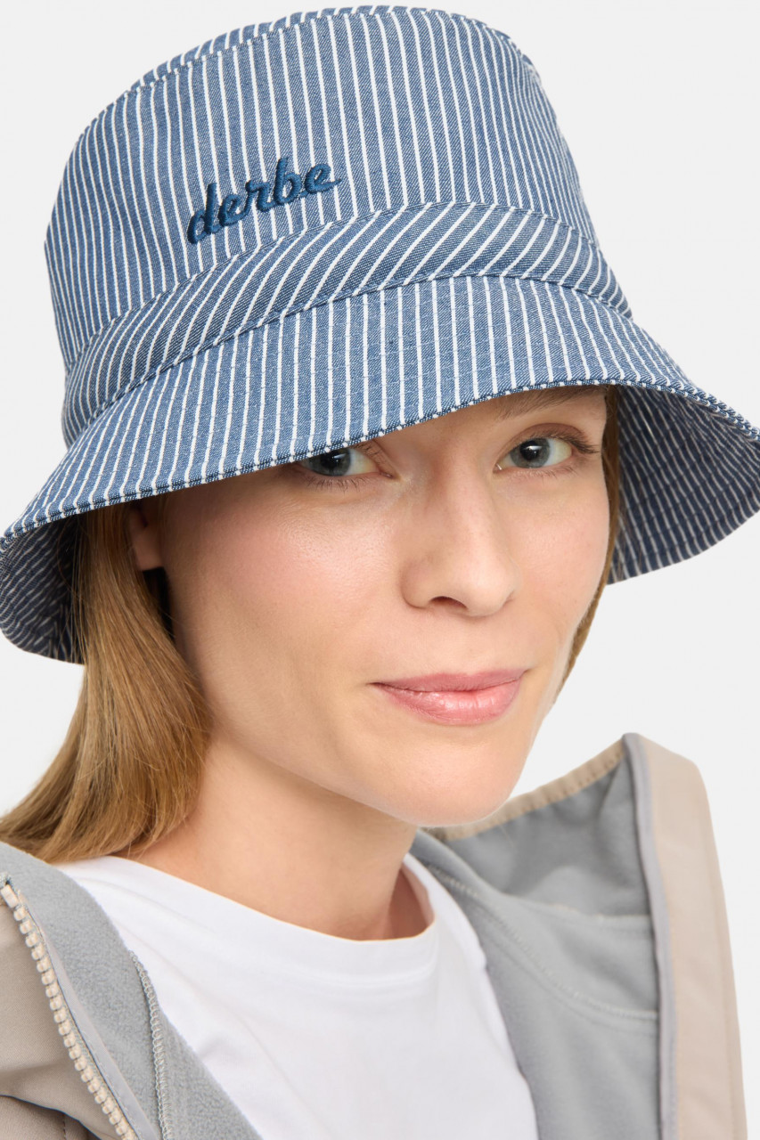 Derbe Fischerhut Fishers Hut Navy Blau Weiß Gestreift