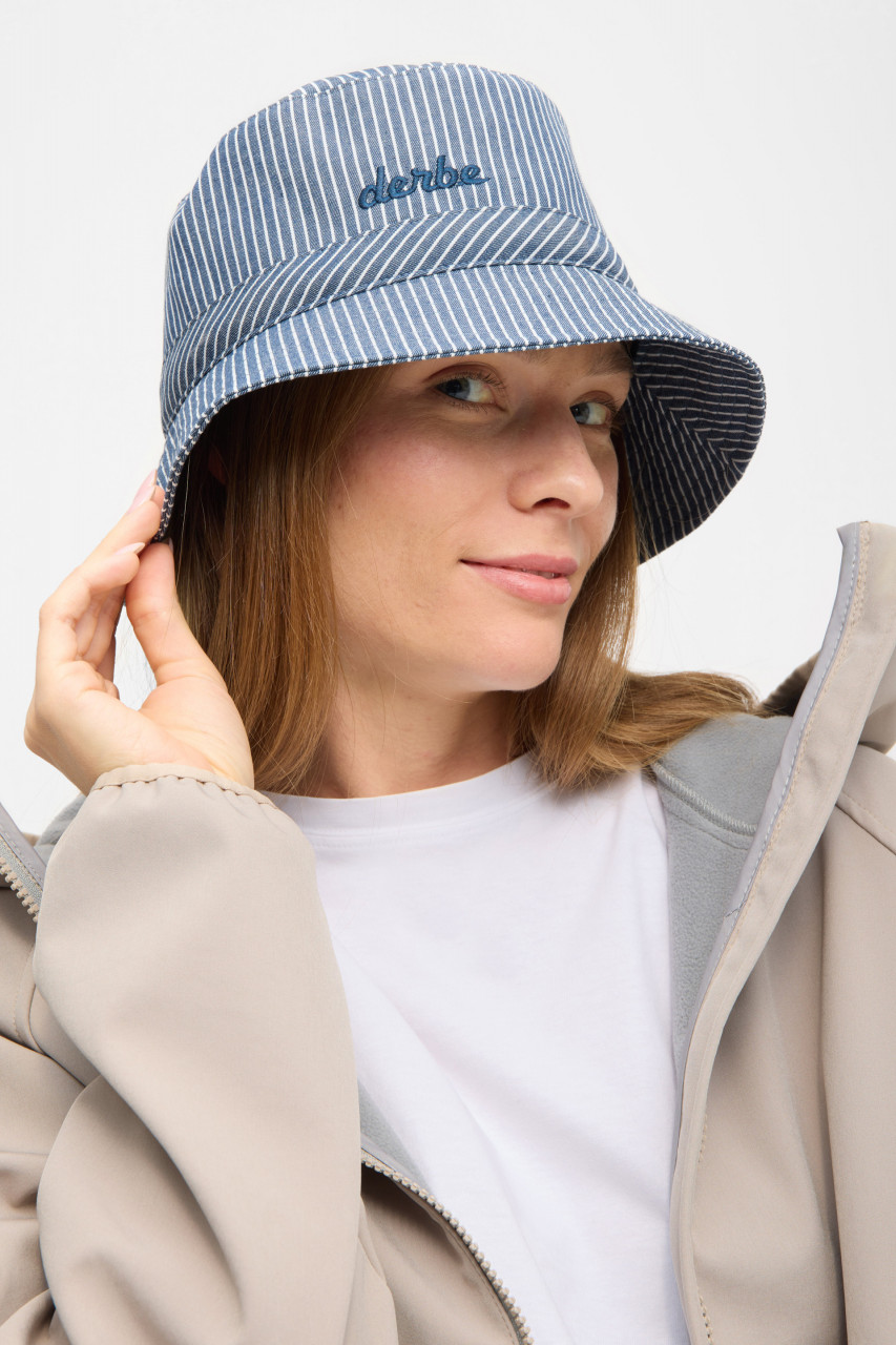 Derbe Fischerhut Fishers Hut Navy Blau Weiß Gestreift