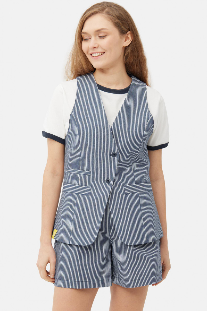 Derbe Weste Fishers Weste Damen Dunkelblau