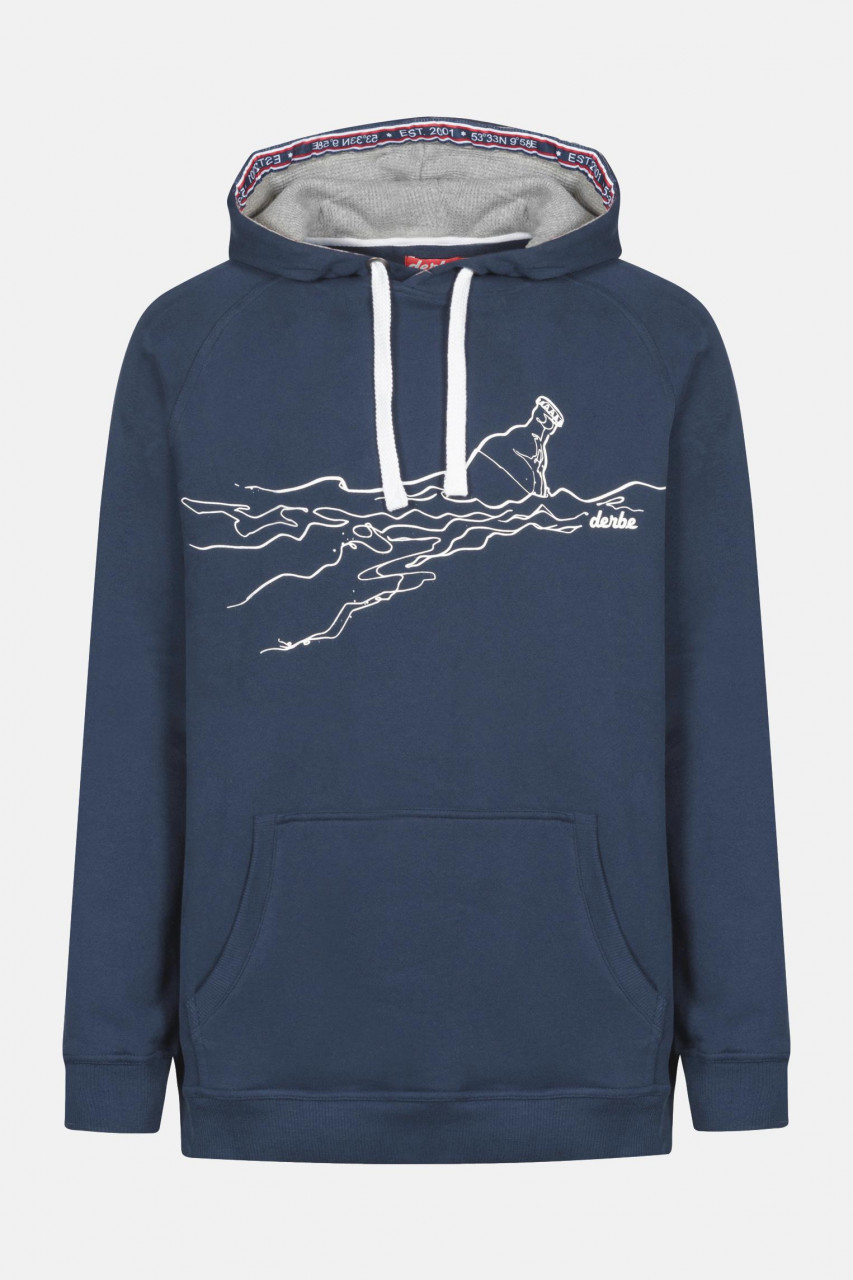 Derbe Flaschenpost Hoody Boys Herren Kapuzenpullover Navy Dunkelblau