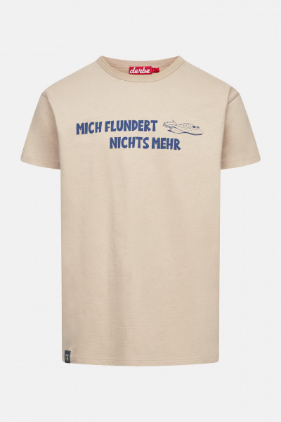 Derbe T-Shirt Flunder Herren Beige GOTS Organic Derbe T-Shirt Flunder Herren Beige GOTS Organic