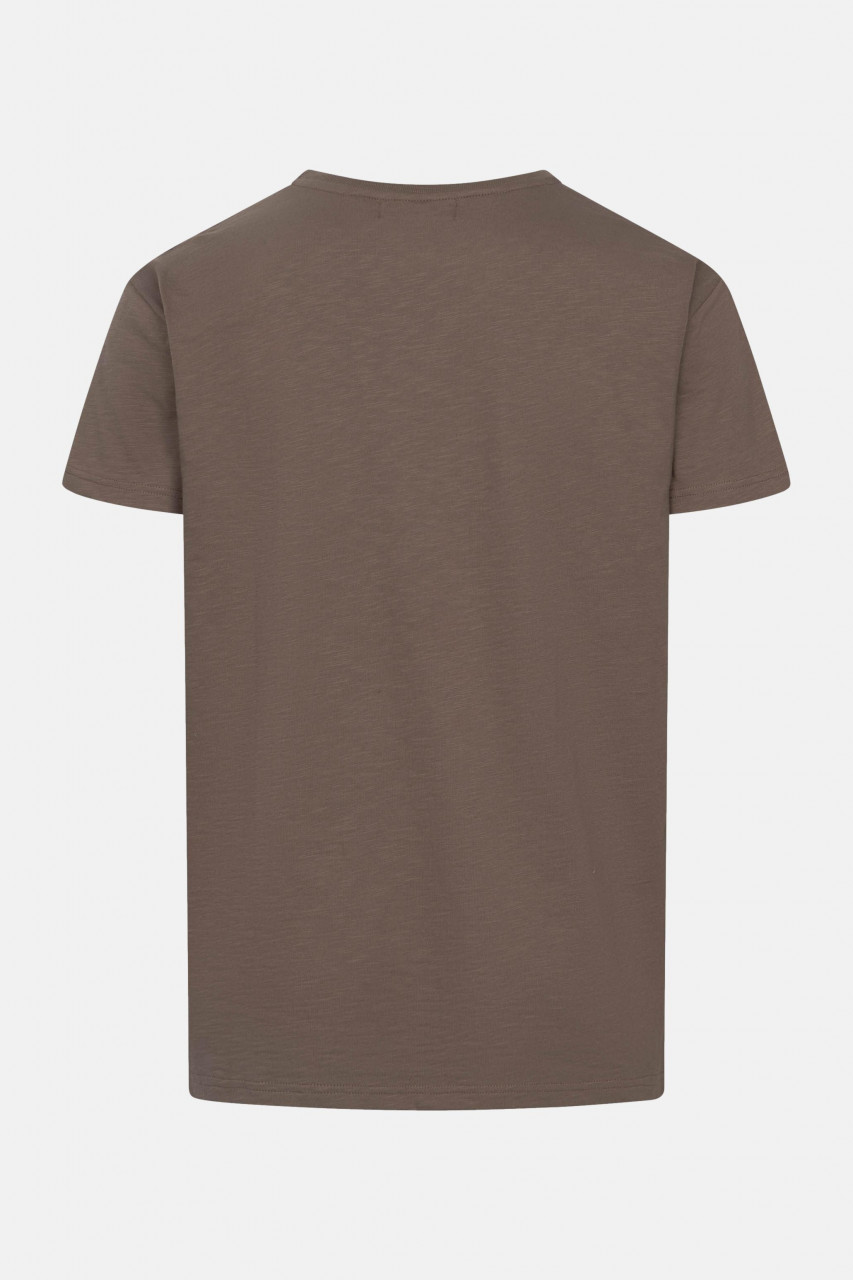 Derbe T-Shirt Fofftein Pocket Herren Braun GOTS Organic