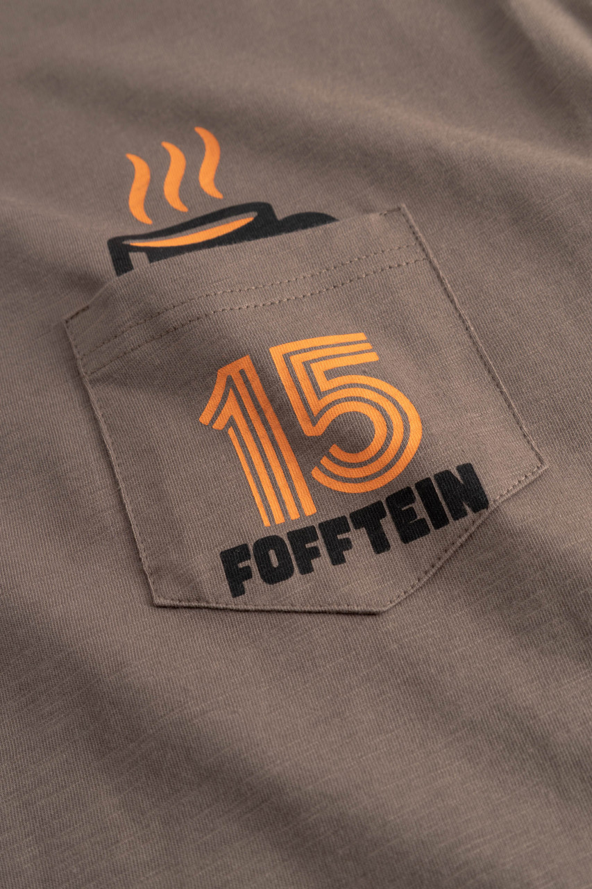 Derbe T-Shirt Fofftein Pocket Herren Braun GOTS Organic