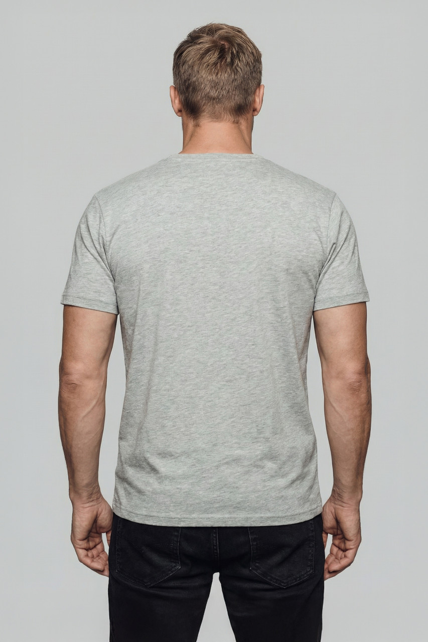 Derbe T-Shirt Fofftein Pocket Herren Grau GOTS Organic