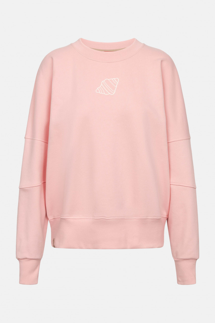 Derbe Sweatshirt Franz Cherie Damen Rosa Crewneck GOTS Organic