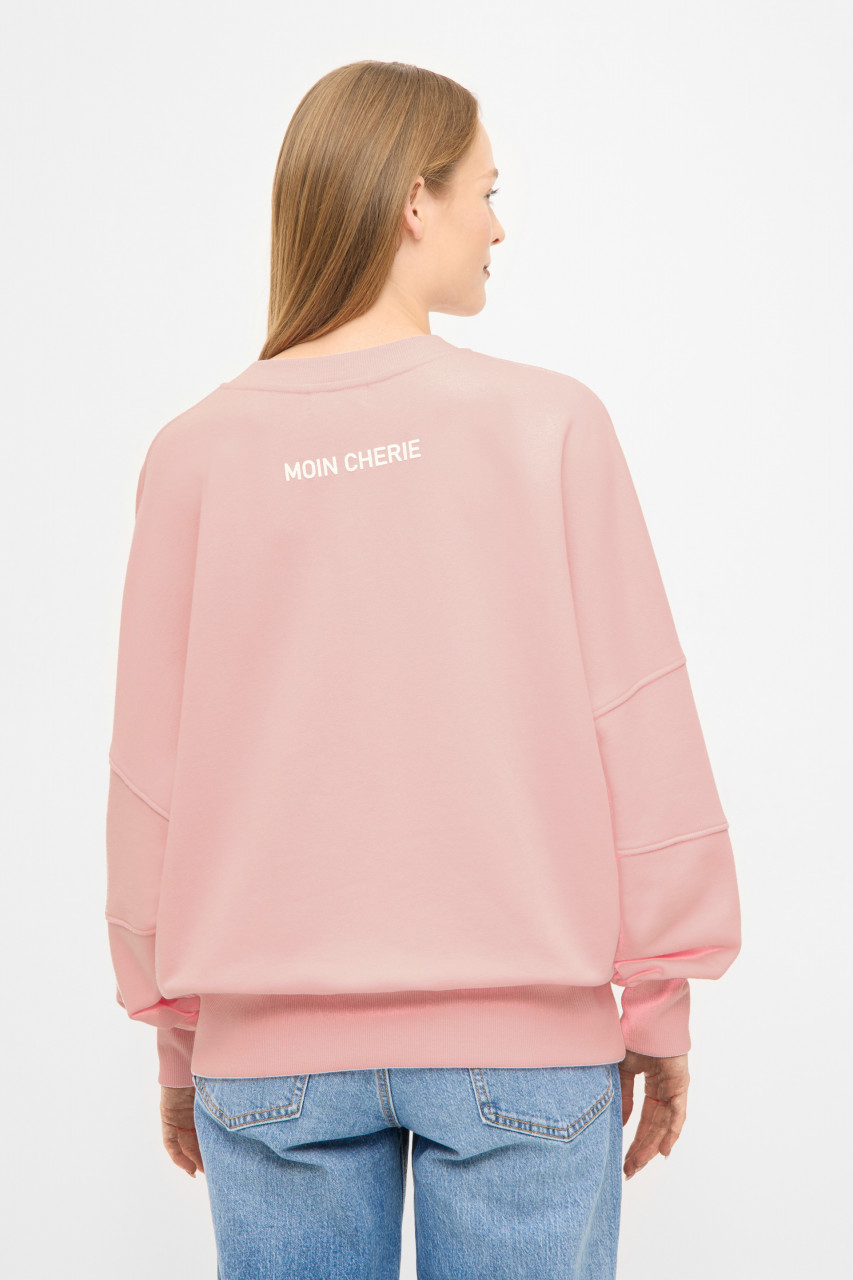 Derbe Sweatshirt Franz Cherie Damen Rosa Crewneck GOTS Organic