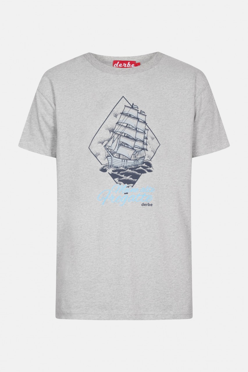 Derbe Fregatte Herren T-Shirt Grau