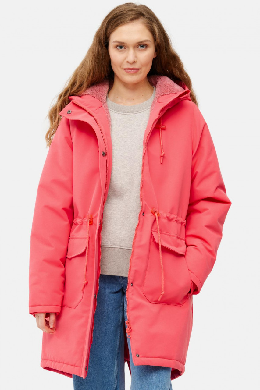 Derbe Winterjacke Friese Festholm 90er Damen Pink Warm Gefüttert