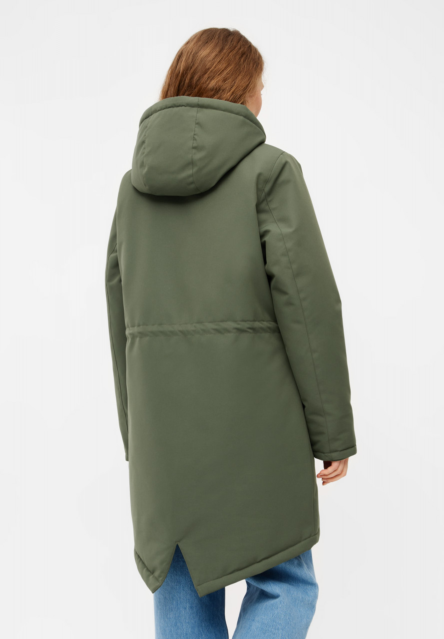 Derbe Winterjacke Friese Festholm Damen Oliv Grün Parka