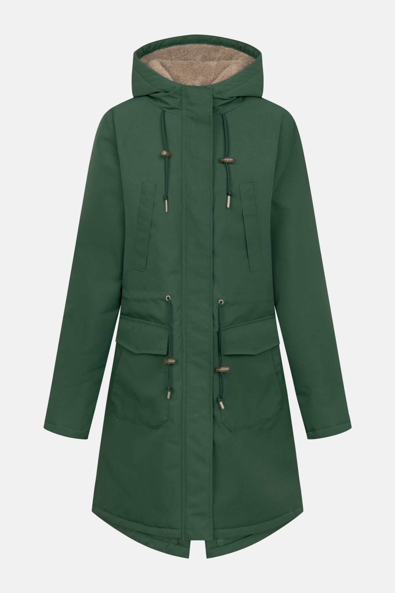 Derbe Winterjacke Friese Festholm Damen Grün Parka