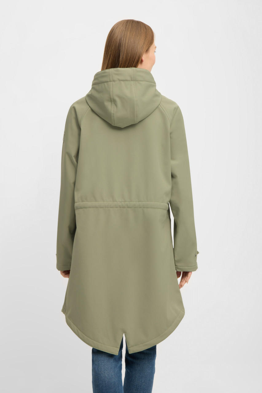 Derbe Softshelljacke Friese Island Damen Hellgrün Übergangsjacke Oliv