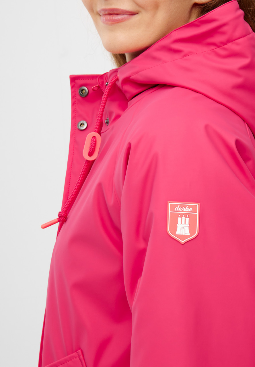 Derbe Regenjacke Friese Tidaholm Damen Pink Gefüttert