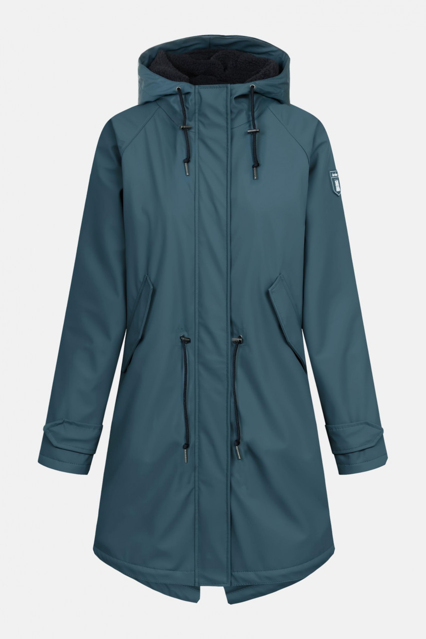 Friese Tidaholm Damen Regenjacke Blau Gefüttert Orion Blue Nachhaltig |